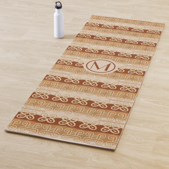 Tapete De Yoga Padrão africano tribal Adinkra. yoga mat (In Situ)