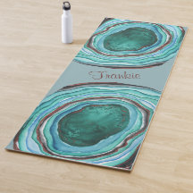 Padrão Agate Geode em Azul e Aqua - Personalizado