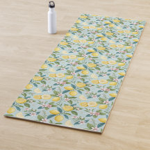 Padrão Botânico Floral de Limão Fresco