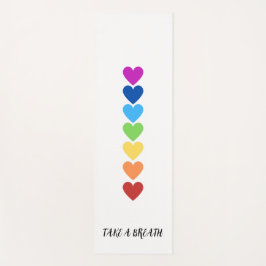 Tapete De Yoga Padrão Cardíaco Em Sete Cores Chakras