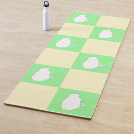 Tapete De Yoga Padrão da Desktop Board páscoa com Motif de Pintin