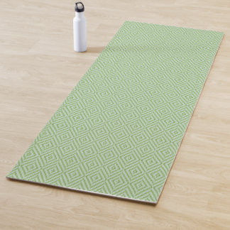 Tapete De Yoga Padrão de Abobrinha com Listras Verdes