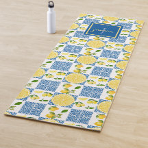 Padrão de Azulejo Nome Monograma de Limão Francês