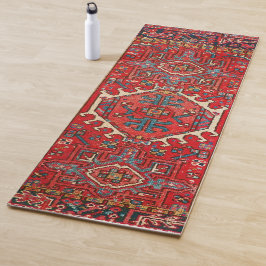 Tapete De Yoga Padrão de Carpete Persa Oriental Antiquado