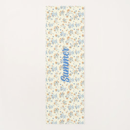 Tapete De Yoga Padrão de Flor Selvagem de Trendy Personalizado