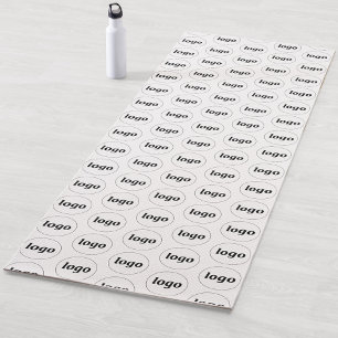 Tapete De Yoga Padrão de Logo Simples Promoção Empresarial