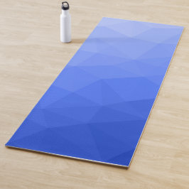 Tapete De Yoga Padrão de malha geométrica gradiente azul escuro