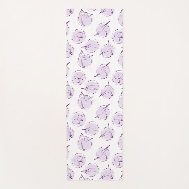 Tapete De Yoga padrão de poses ioga (Frente)