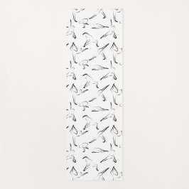 Tapete De Yoga padrão de poses ioga