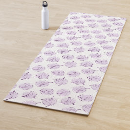 Tapete De Yoga padrão de poses ioga