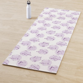 Tapete De Yoga padrão de poses ioga