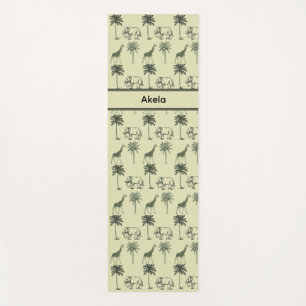 Tapete De Yoga Padrão de savana africana, personalizado