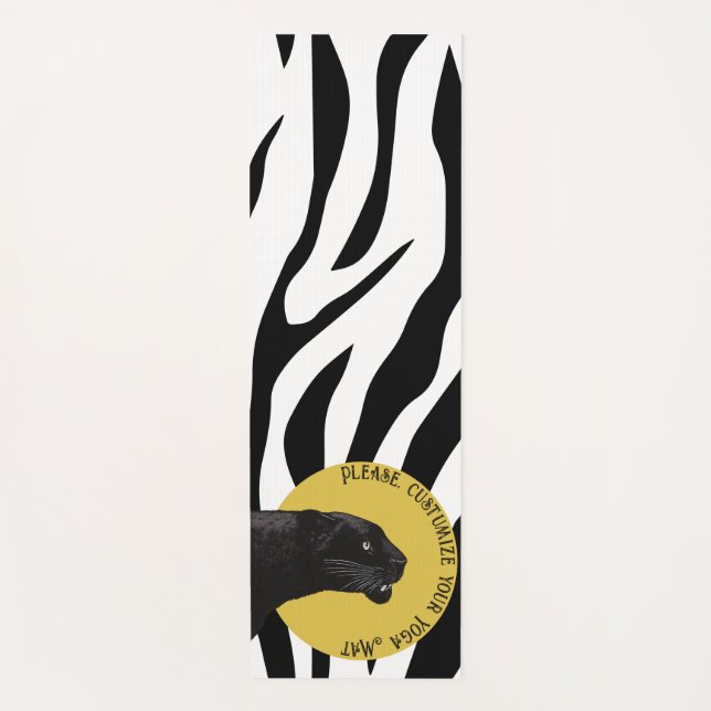 Tapete De Yoga Padrão de Tigre em Vetor (Frente)