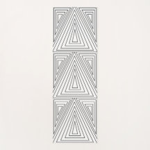 Padrão de Triângulo Concentrado Preto e Branco