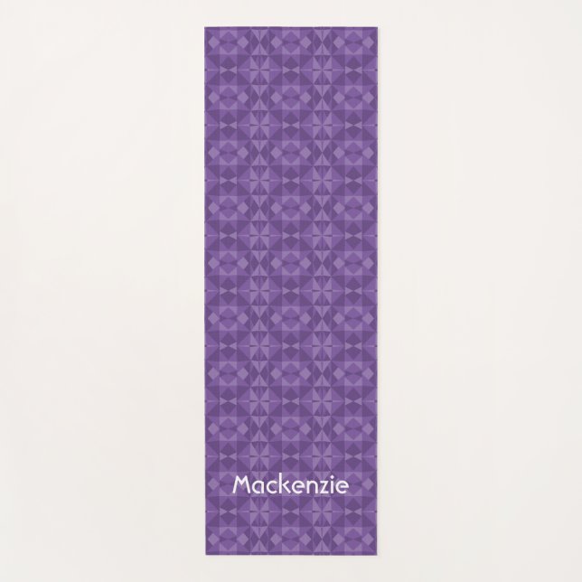 Tapete De Yoga Padrão de triângulo geométrico abstrato (Frente)