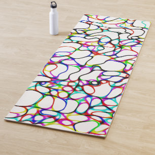 Tapete De Yoga Padrão de várias cores
