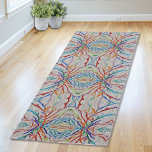 Tapete De Yoga Padrão do arco-íris<br><div class="desc">Esta é uma árvore arco-íris de tapete de yoga vivo. O design original era um mosaico que eu fiz usando pequenos pedaços de vidro colorido em um fundo texturizado de gesso. Um lado do tapete mostra o mosaico original. O outro lado mostra um padrão criado dos ramos.</div>