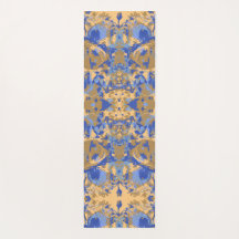 Padrão Exclusivo Amarelo Azul Abstrack