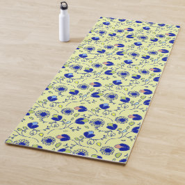 Tapete De Yoga Padrão floral