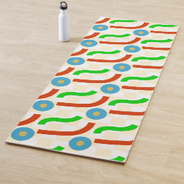 Tapete De Yoga Padrão floral