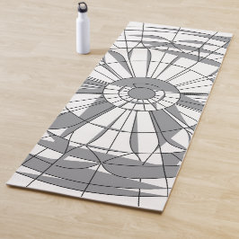 Tapete De Yoga Padrão Geométrico de Mandala
