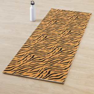 Tapete De Yoga Padrão Moderno de Tigre Selvagem