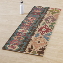 Tapete De Yoga Padrão Turco Persa de Rug Killim