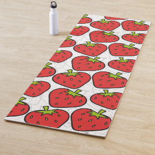 Tapete De Yoga padrão uniforme de fruta   Padrão da superfície