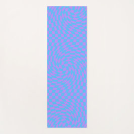 Tapete De Yoga Padrão Yoga Mat azul pálido e Lavanda