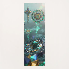 Tapete De Yoga padrões geométricos de abstrato evoluem num surrea