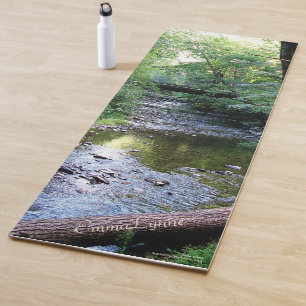 Tapete De Yoga Paisagem Cênnica Personalizada Luz Solar Na Montan