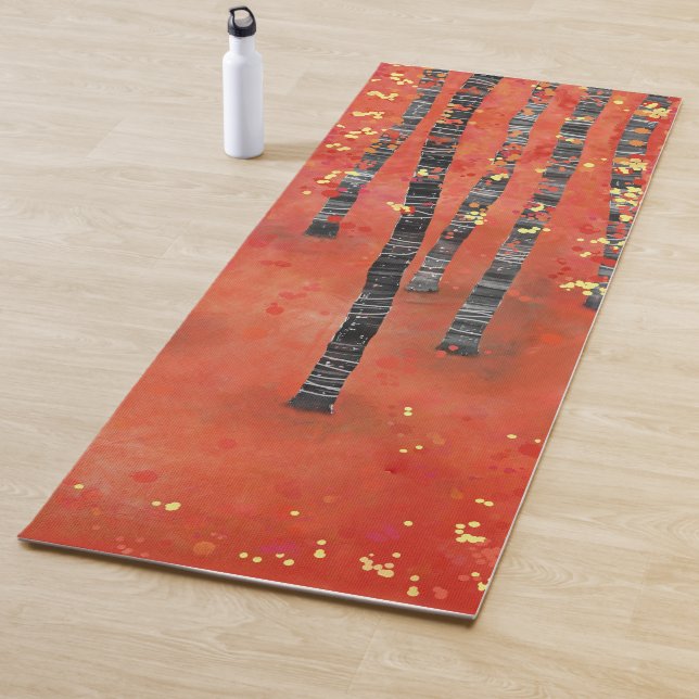 Tapete De Yoga Paisagem da Floresta Birch (In Situ)