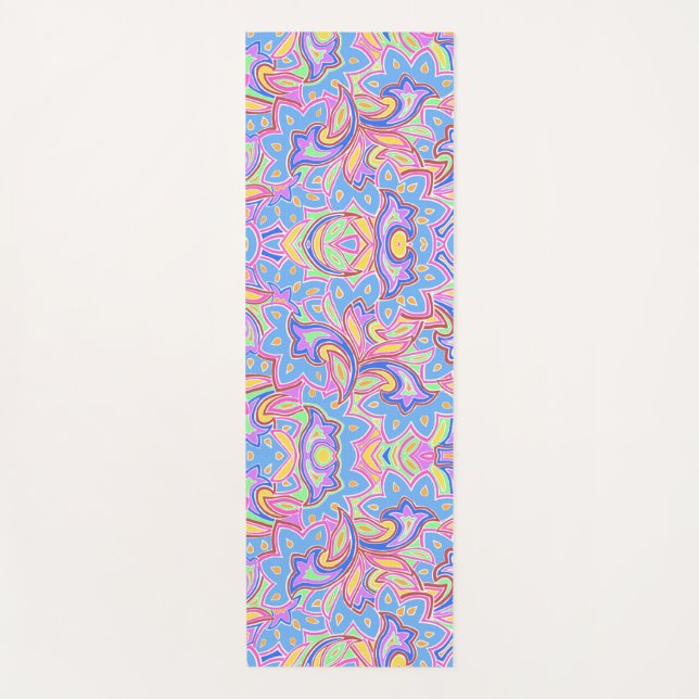 Tapete De Yoga Paisley Multi (Frente)