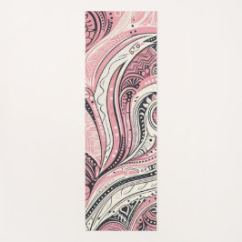Tapete De Yoga Paisley Rosa, O Home Studio