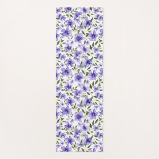 Tapete De Yoga Paixão Flor Roxo