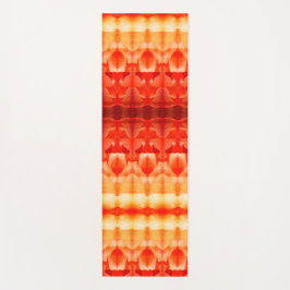 Tapete De Yoga Pale Peachy Ikat 8 Sangria