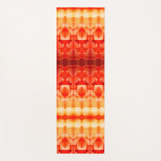 Tapete De Yoga Pale Peachy Ikat 8 Sangria (Frente)