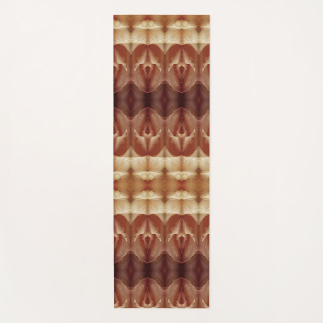 Tapete De Yoga Pale Peachy Ikat 9 (Frente)