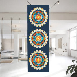 Tapete De Yoga Pale Yellow Orange Mandala Yoga Mat