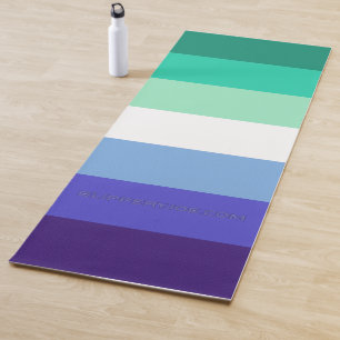 Tapete De Yoga Paleta da bandeira de homens gays trans-inclusivos