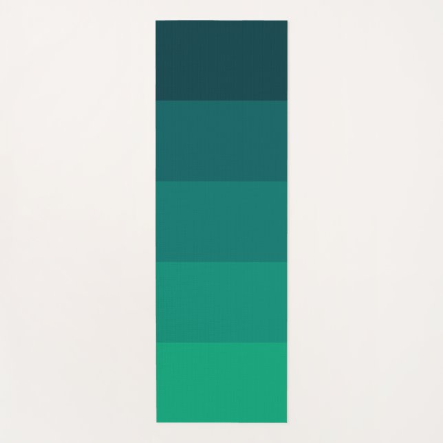 Tapete De Yoga Paleta de faixas verdes (Frente)