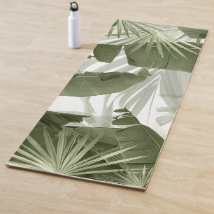 Tapete De Yoga Palma Verde Banana Deixa a felicidade 1 #arte #nat