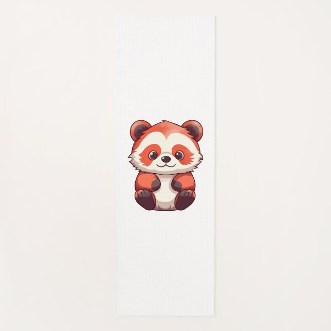 Tapete De Yoga Panda Vermelha Custa (Frente)