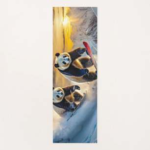 Tapete De Yoga Pandas no Snowboards Design por Rich AMeN Gill