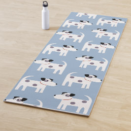 Tapete De Yoga Parson Jack Russell Terrier Dog Pattern Blue
