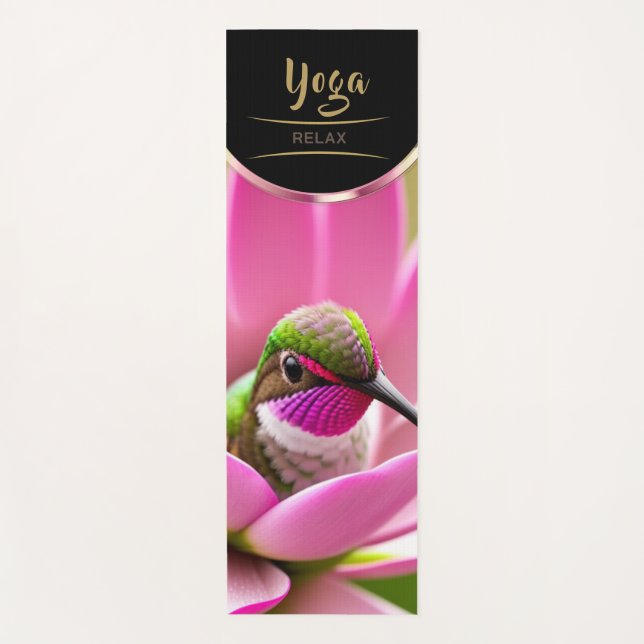 Tapete De Yoga Pássaro-rosa - Ioga Mat (Frente)