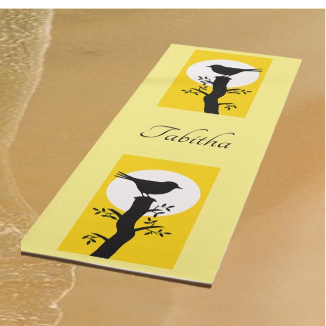 Tapete De Yoga Pássaro Zen Moderno (Criador carregado)