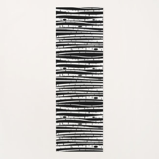 Tapete De Yoga Pasta de rato do padrão branco-preto-branco-esbran