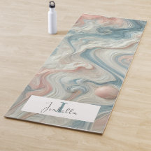 Pastel Marble Yoga Mat Personalizado