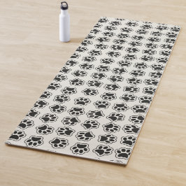 Tapete De Yoga Patas Negras, Patas-Cachorros, Patas-Gatos, Contor